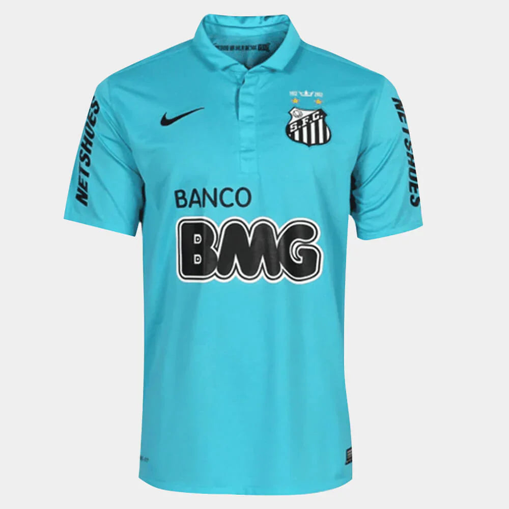 Camisa Santos 2012 III (# NEYMAR JR - 11) - Versão Retro - Azul