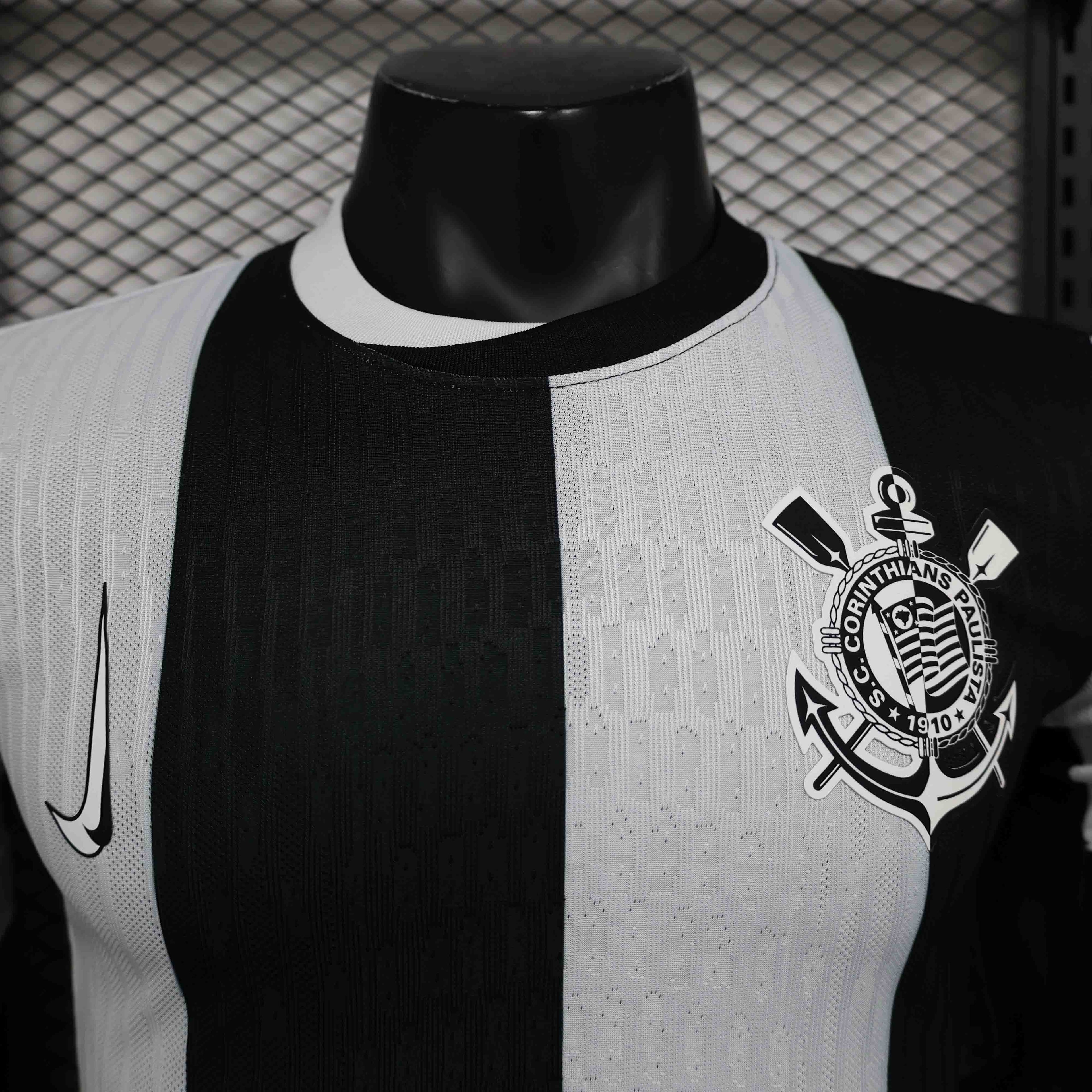 Camisa Corinthians III 24/25 - Jogador Masculina - Preto e Branco