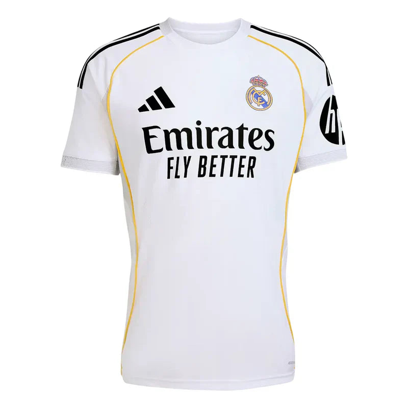 Camisa Real Madrid I 25/26 Torcedor Adidas Masculina - Branca