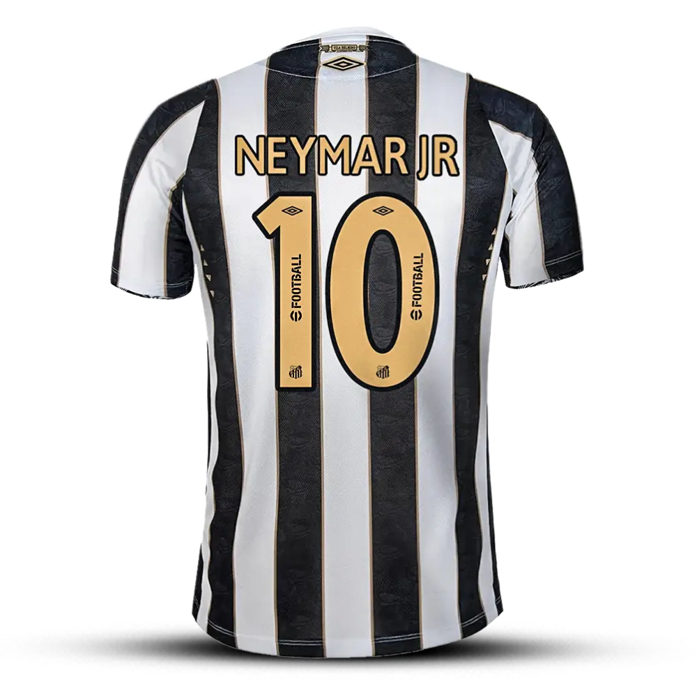 Camisa Santos II (NEYMAR JR - 10)  24/25 - Torcedor Masculina - Preto e Branco